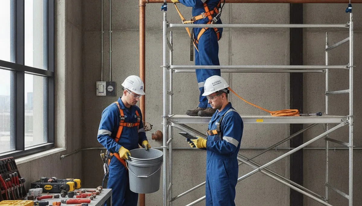 Emergency plumber servicing a home in Grand Rapids, MI for burst pipe and flooding repairs