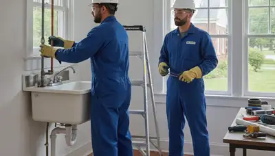 Professional plumber repairing a leak in Grand Rapids, MI for plumbing repair service