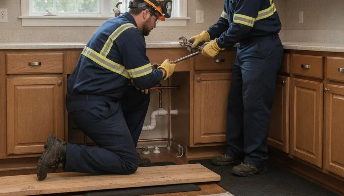 Plumbing repair technician serving Grand Rapids, MI for residential and commercial leak repairs