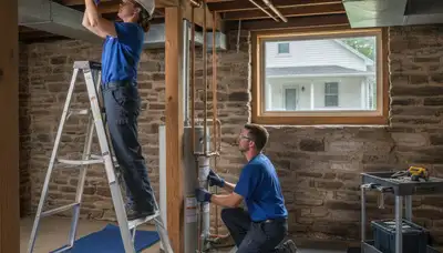 Grand Rapids, MI plumbing repair technician servicing residential pipes and fixtures