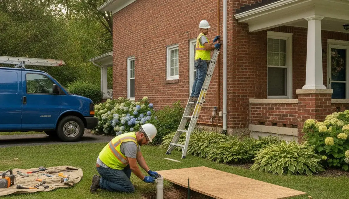 Plumber providing plumbing repair service in Grand Rapids, MI