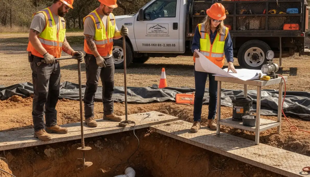 Septic repair inspection by Grand Rapids, MI plumbers for residential plumbing systems