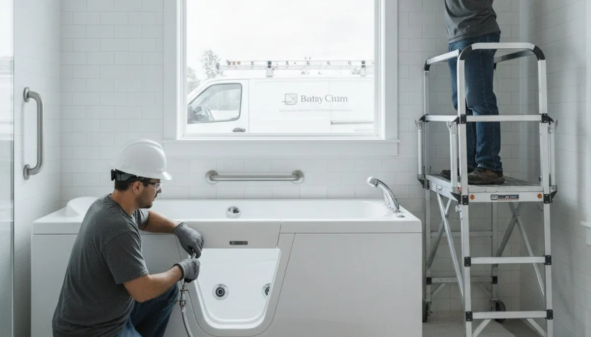 Walk-in tub installation by plumber for safer bathing in Grand Rapids, MI